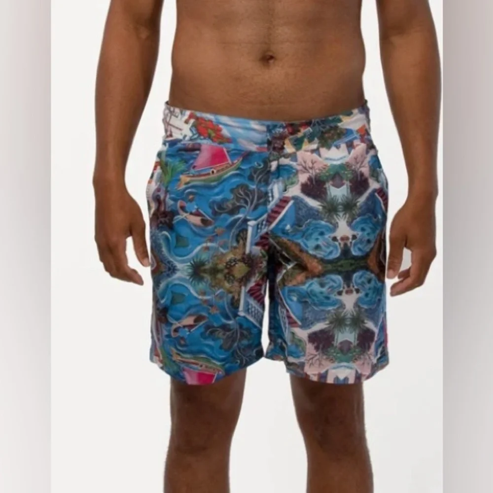 Tabs Swim Trunks Bermuda Shorts Graham Foster 2.0 Limited Ed Men's Size 32
